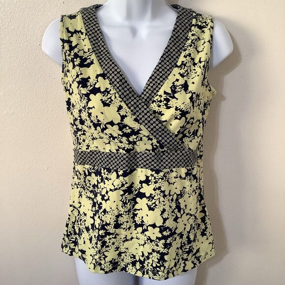 Croft & Barrow Romantic Y2K Fairycore Floral Summer Sleeveless Babydoll Blouse S - Picture 1 of 10